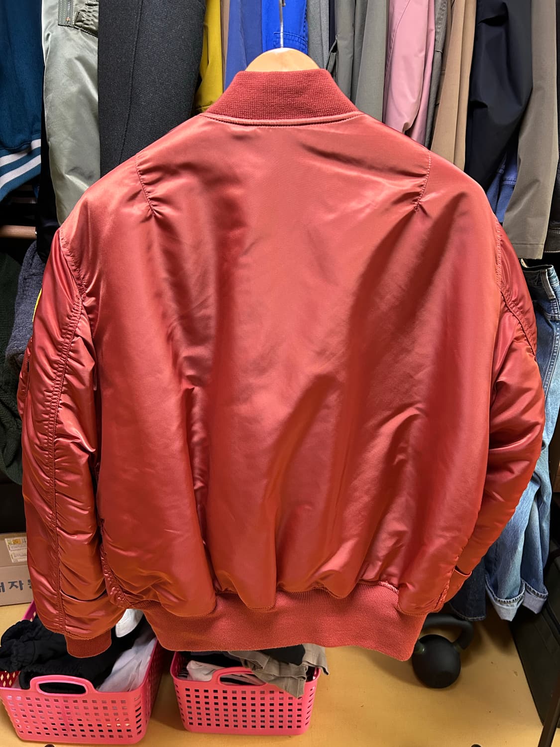 알파인더스트리 MA-1 NASA 오렌지 항공점퍼(XL,110) 상품이미지2