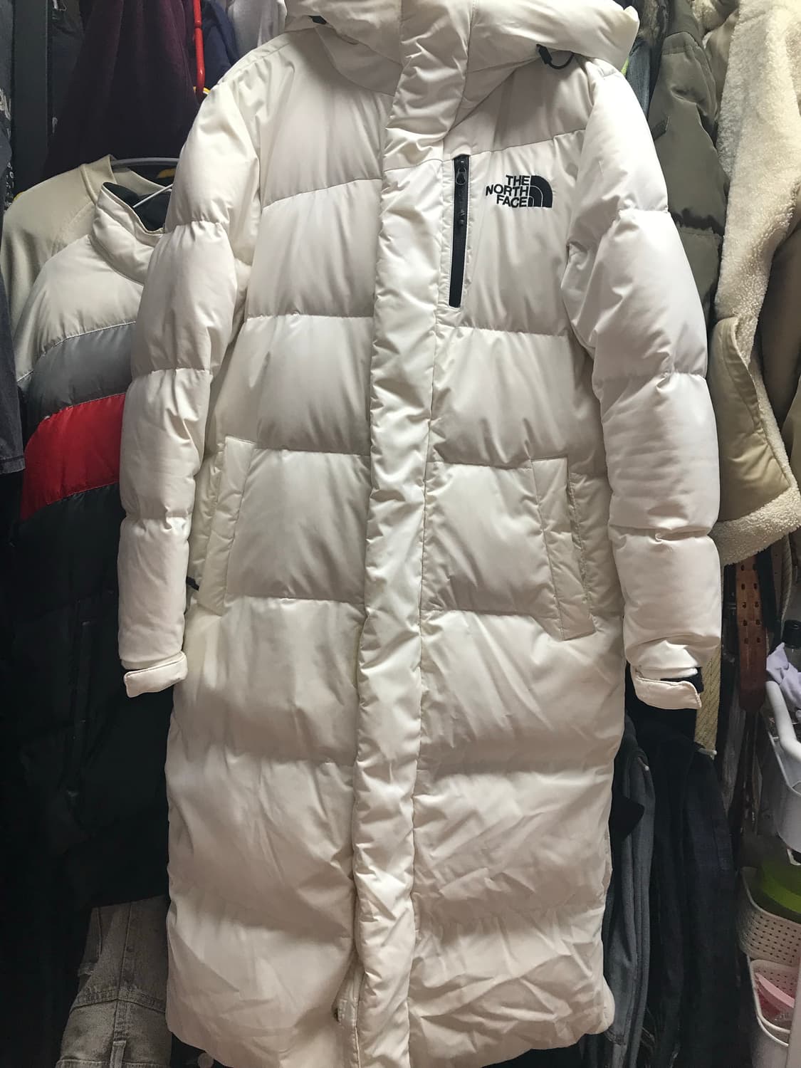 노스페이스 화이트 롱패딩  상품이미지1