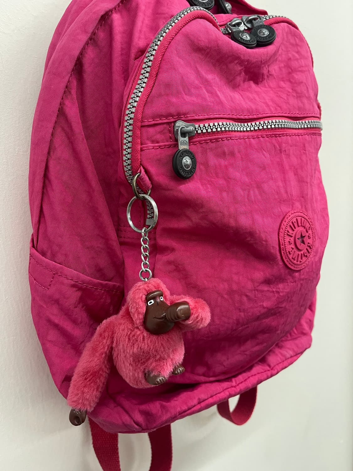 키플링 핑크 나일론 백팩 가방 상품이미지5