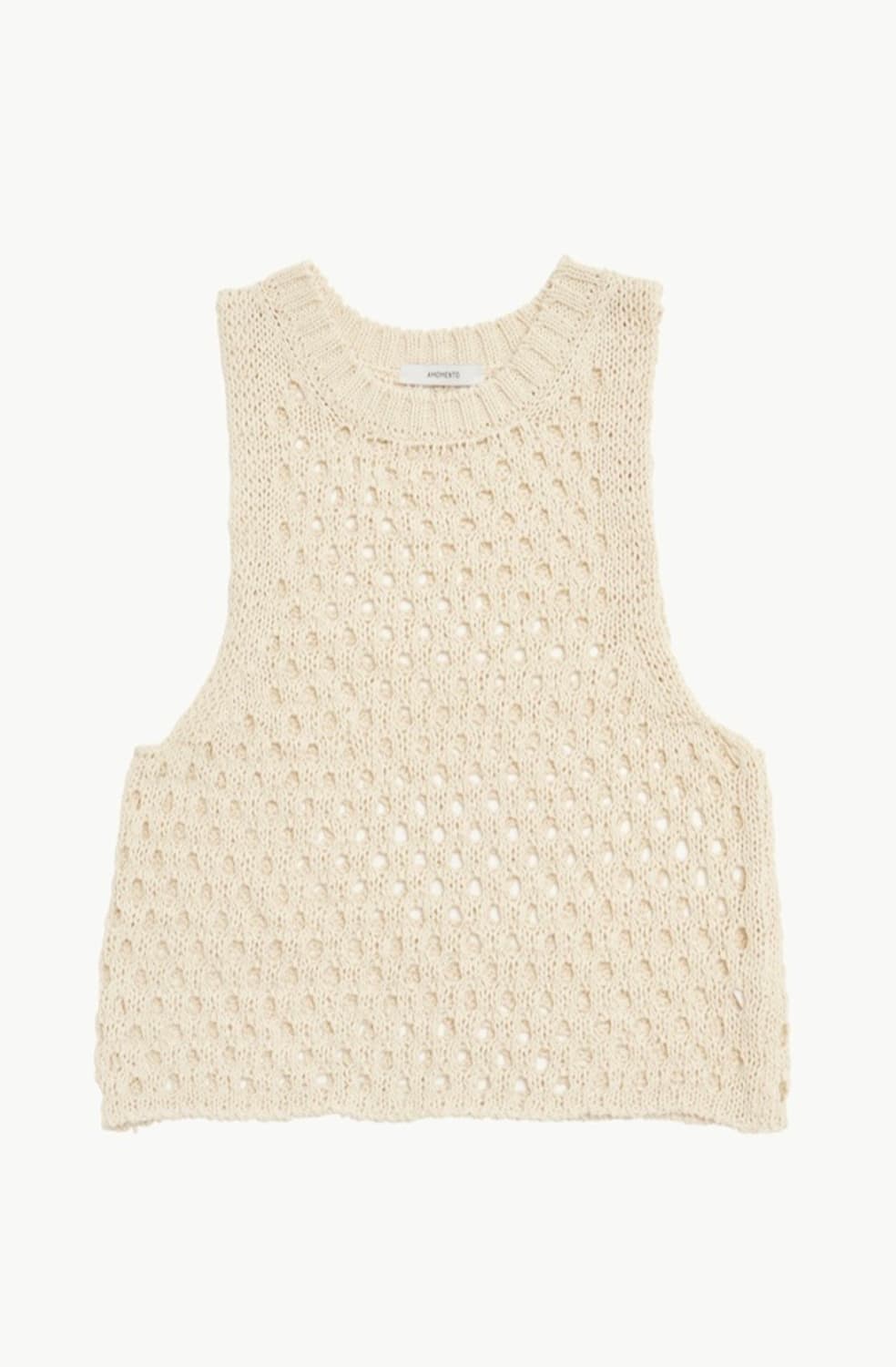 아모멘토 크로셰 니트 베스트 아이보리 상품이미지1