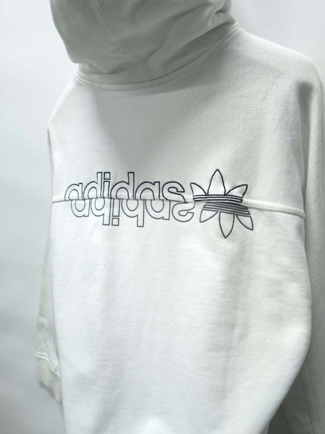 아디다스 남성 화이트 블랙 라인 후드티(105) 상품이미지8