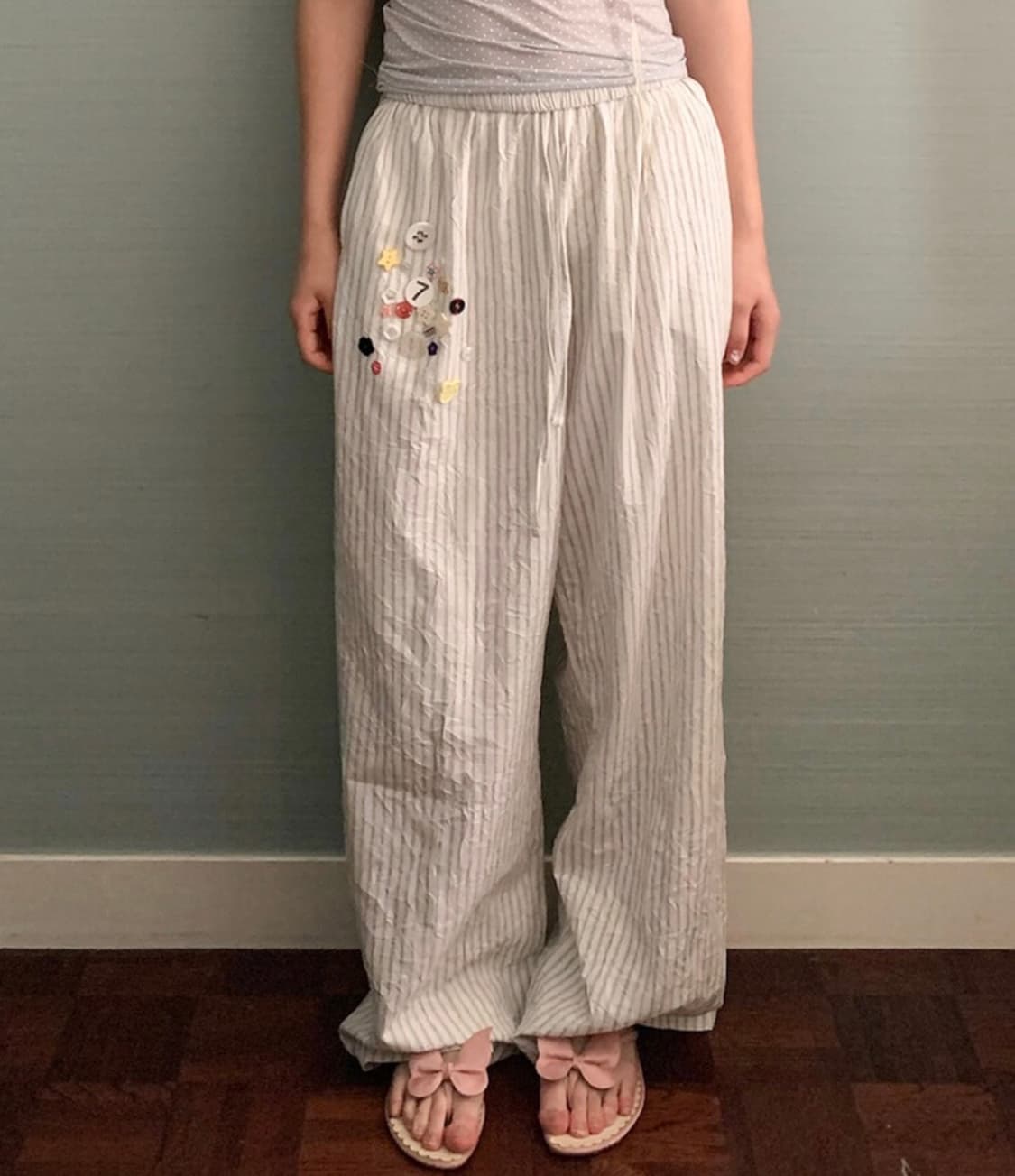 샵페어리 button pop lounge pants (stripe) 상품이미지1