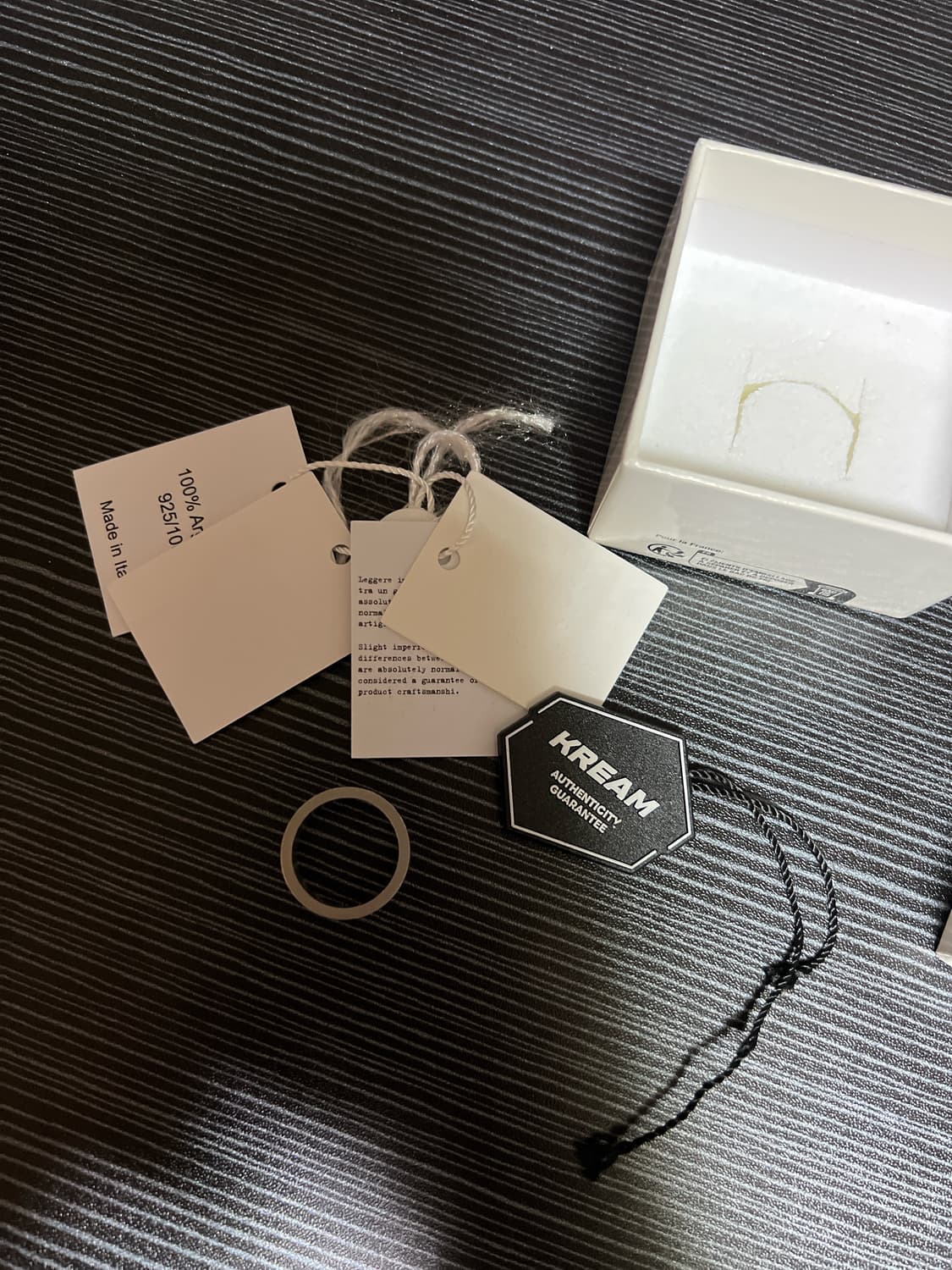 메종 마르지엘라 로고 뉴메리컬 밴드 실버 링 7 상품이미지2