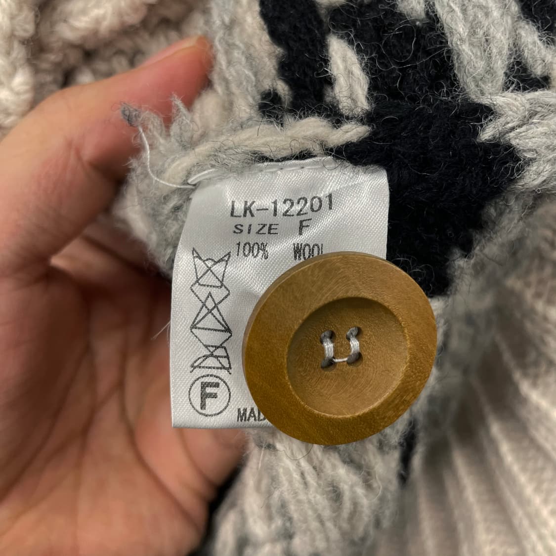 Rosebud JPN 빈티지 멀티 패턴 코위찬 가디건 니트 상품이미지9