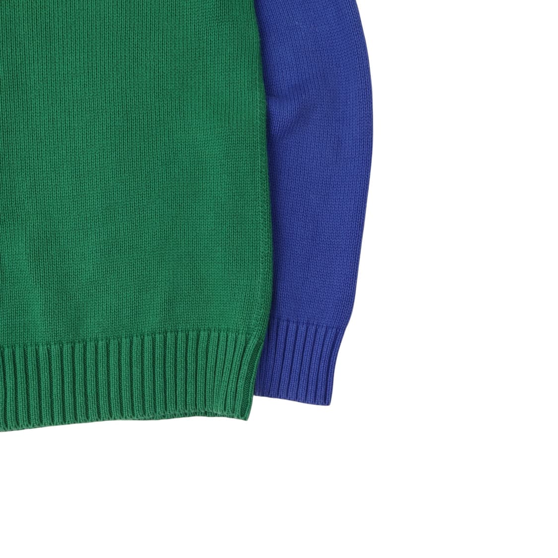 폴로 랄프로렌 빅포니 그린 투톤 하프집 니트 상품이미지7