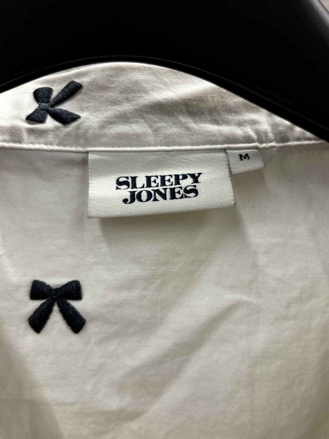 슬리피존스 리본 패턴 여성 파자마 상의 M 상품이미지7