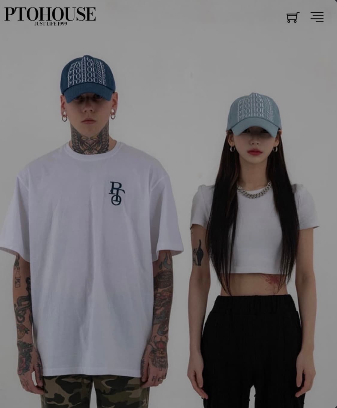 pto house 피티오하우스 청 캡 상품이미지5