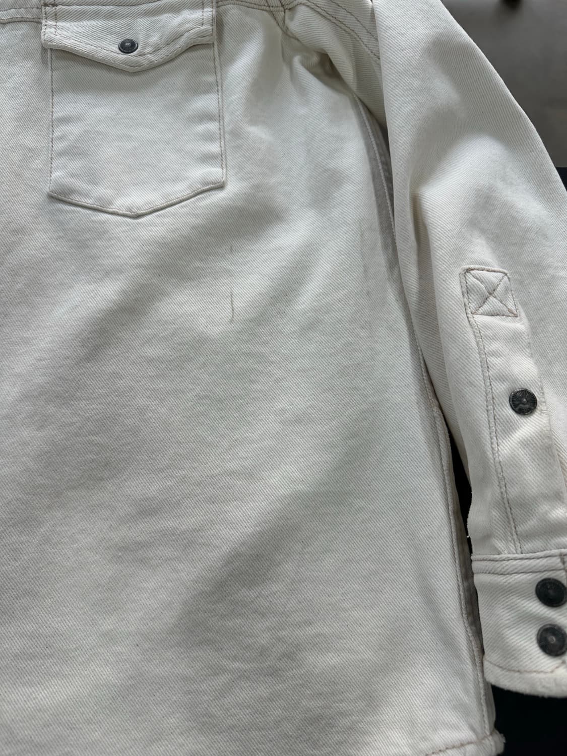 디젤 코튼 웨스턴 셔츠 화이트 상품이미지6