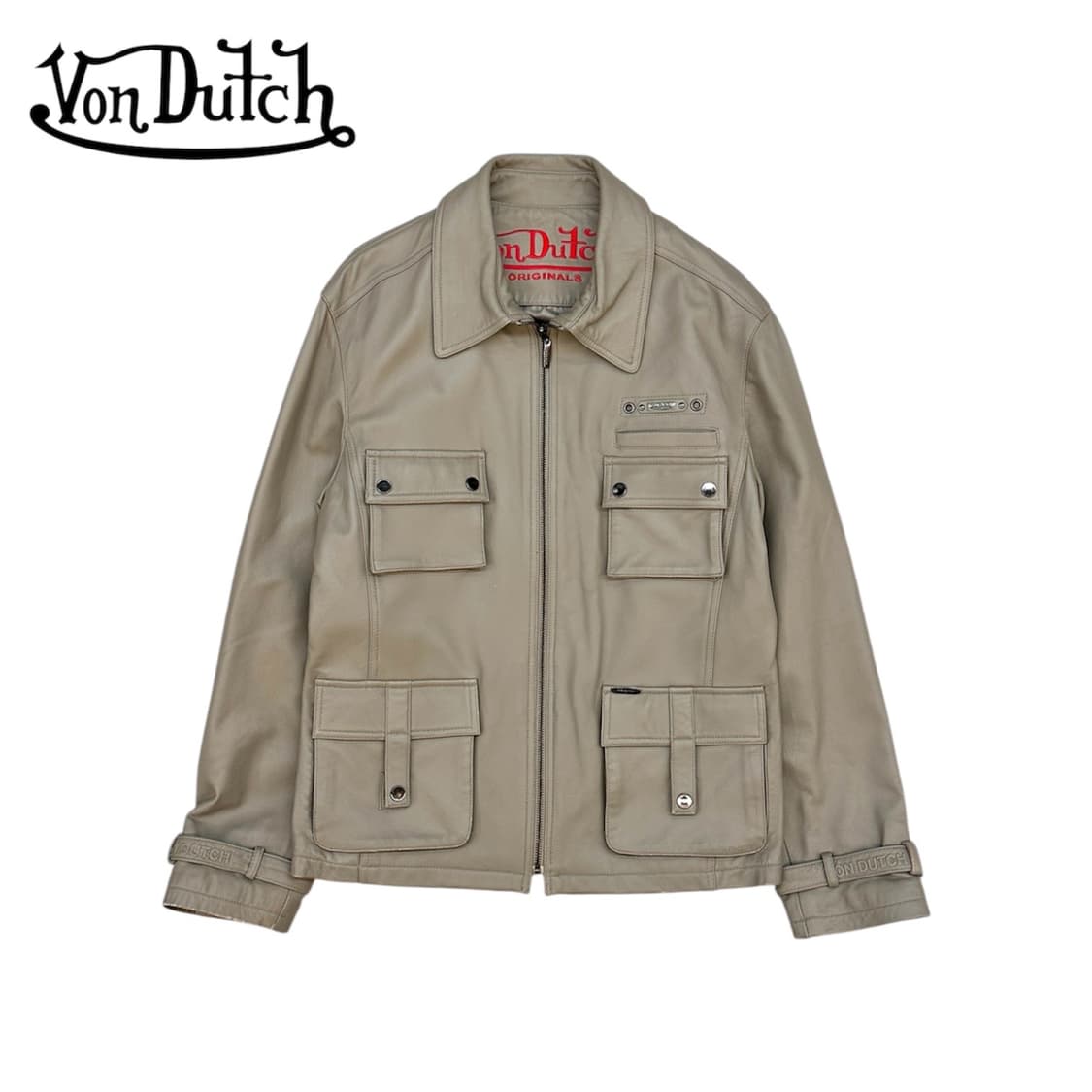 본더치 유틸리티 쉽스킨 레더 자켓 상품이미지1