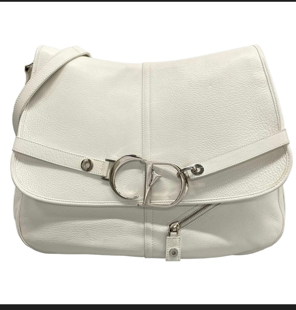 Christian Dior 화이트 가죽 숄더백 정품 상품이미지1