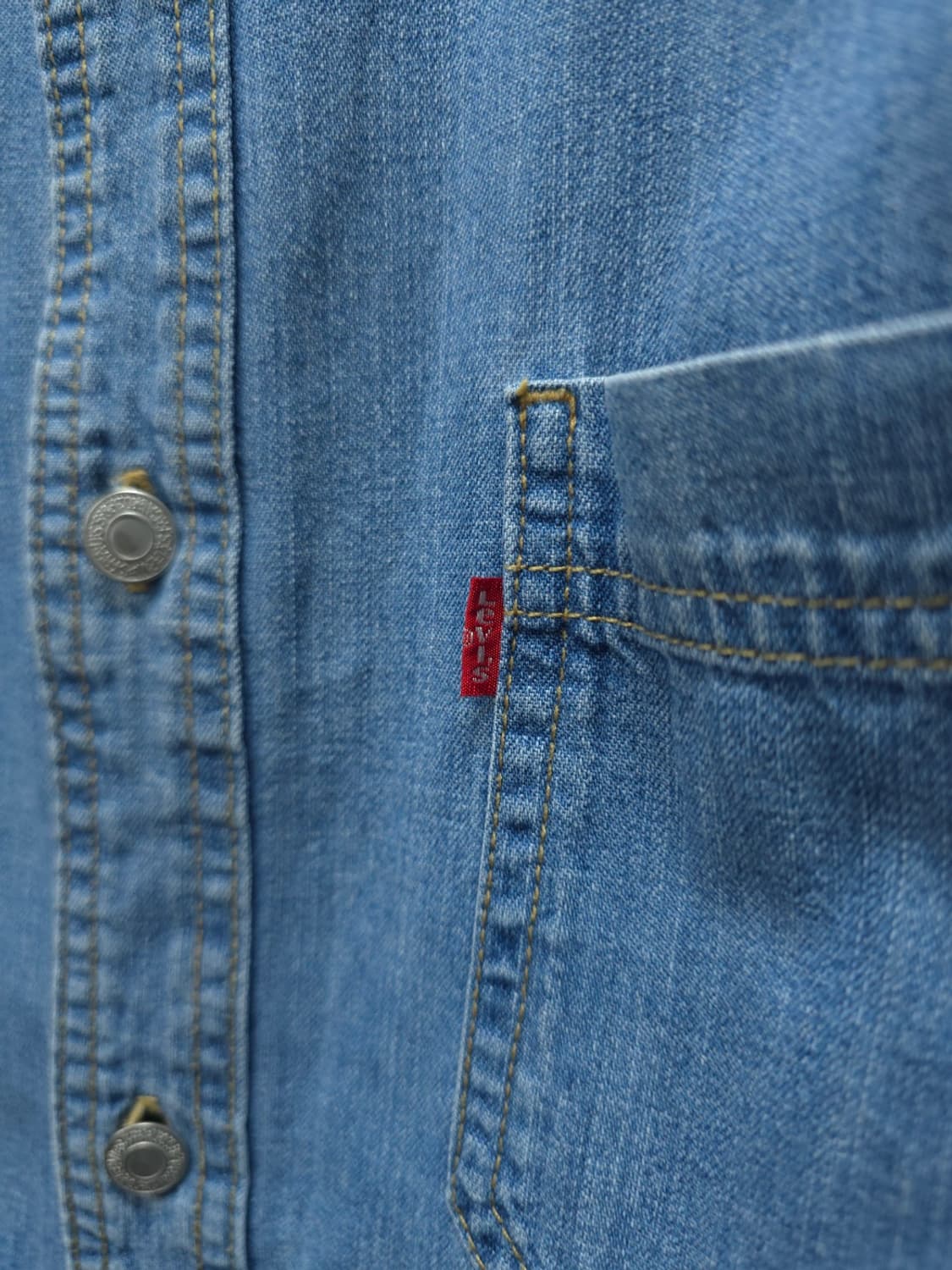 [리바이스] 남성 반팔 데님 셔츠 (95~100) 상품이미지4