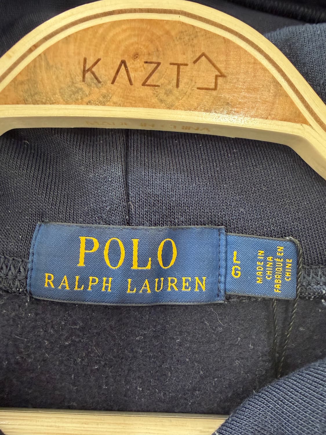 48. 폴로 usa마크 아치로고 후드티 네이비 상품이미지2