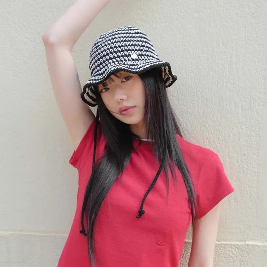 세셉 sseseb 스트라이프 버킷햇 뜨개 모자 상품이미지2