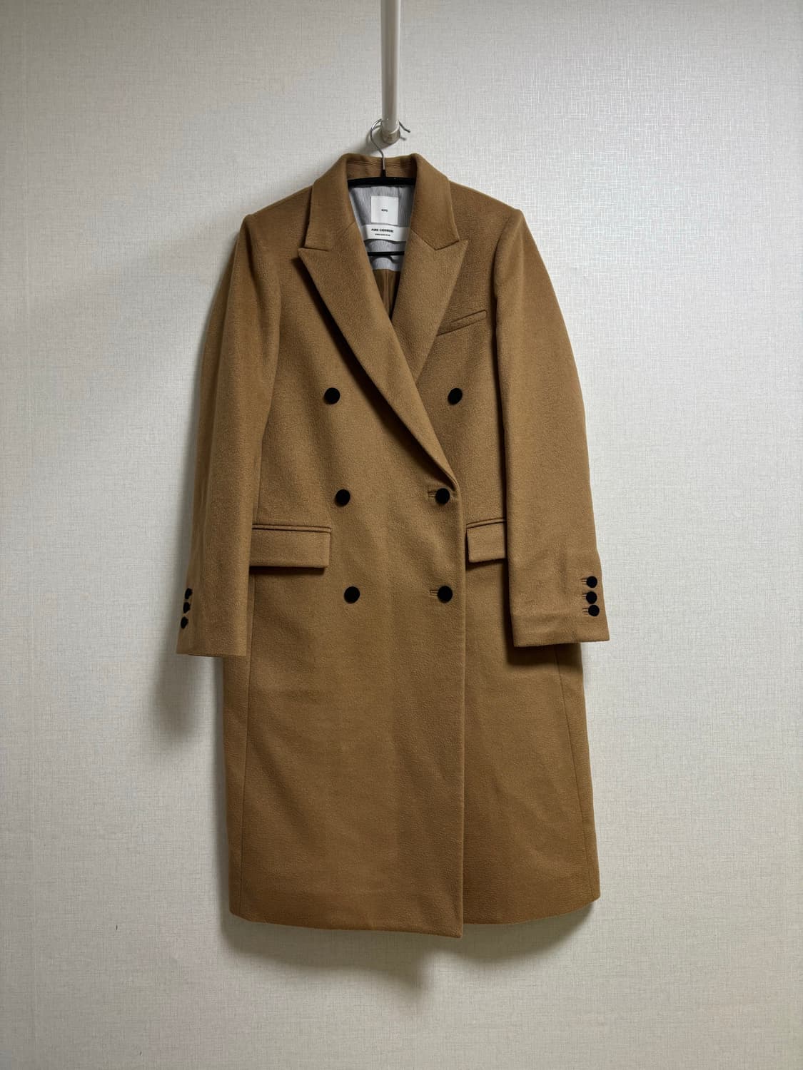 KUHO 구호 PURE CASHMERE 100% 더블 롱 코트 상품이미지1