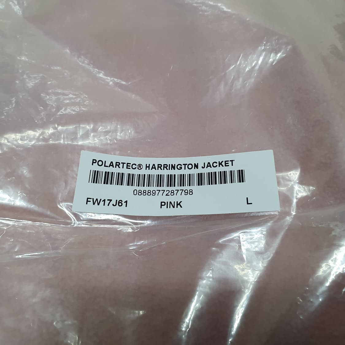 L 슈프림 폴라텍 해링턴 자켓 스몰박스 핑크 Supreme 상품이미지9