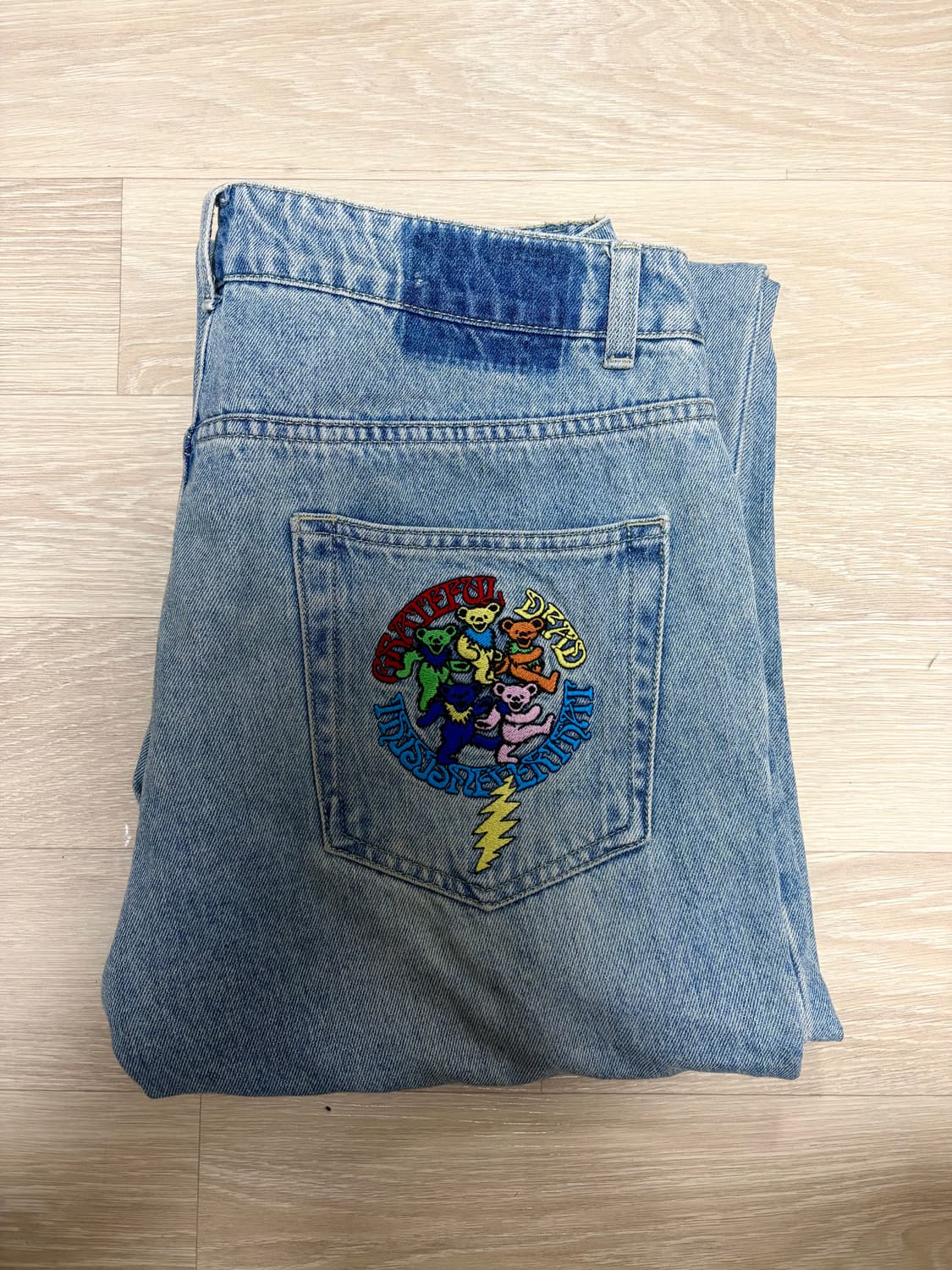 디스이즈네버댓 x 그레이트풀 데드 댄싱베어 데님 팬츠 상품이미지1
