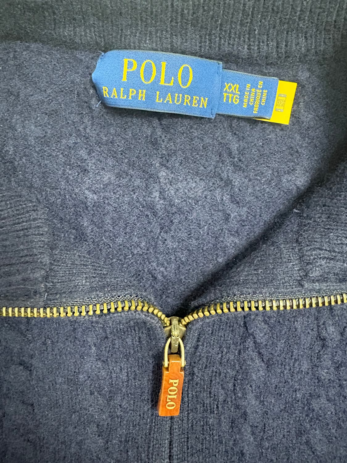 폴로 랄프로렌 네이비 니트 집업 상품이미지6