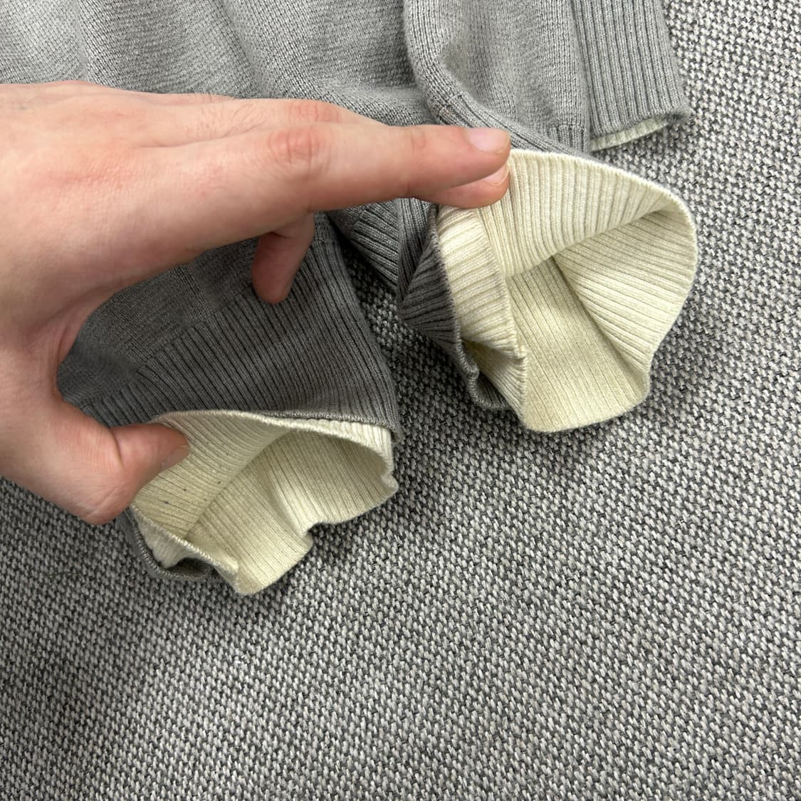 지제로송지오 블랙팬서 하프집업 니트(M) 상품이미지5