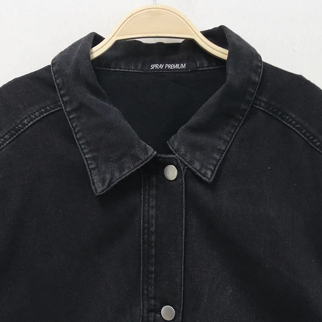 SPRAY 흑청 데님 베스트 61998 상품이미지3