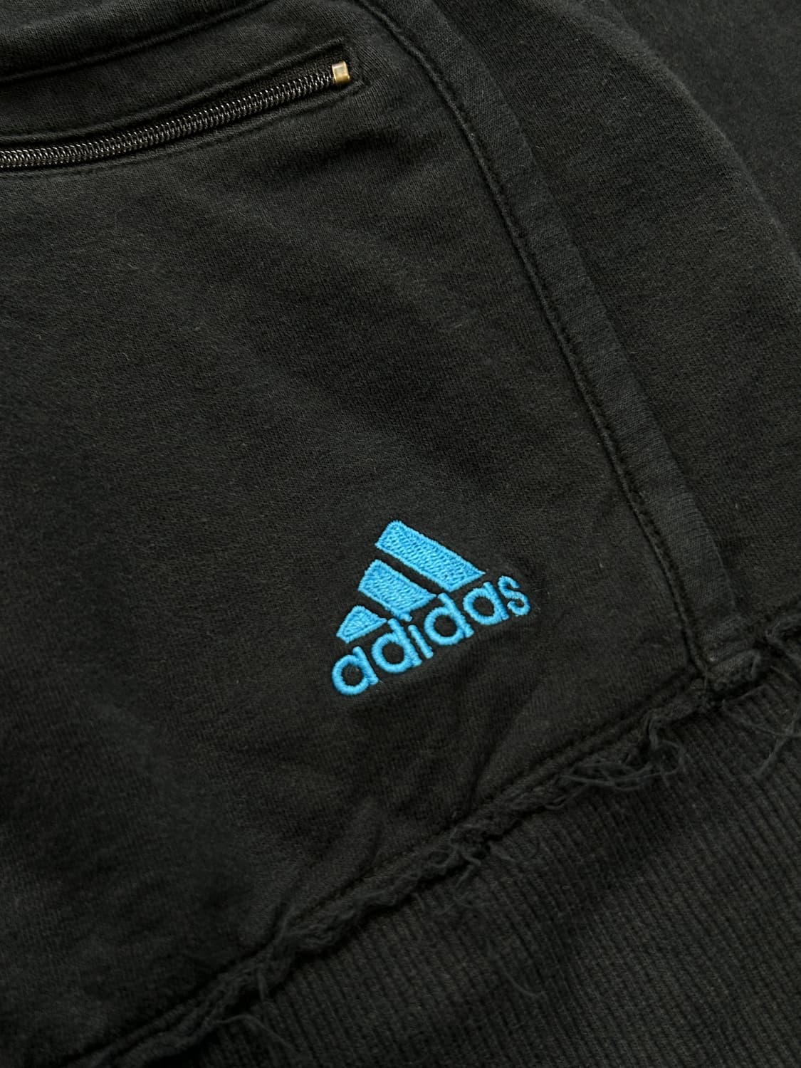 아디다스 00‘s 블루블랙 풀집업 후드 XXL 상품이미지4