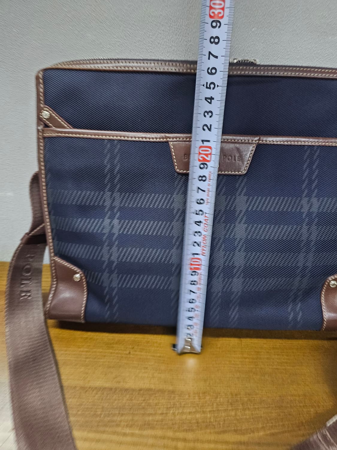 빈폴 남성 체크 크로스백 서류가방 상품이미지3