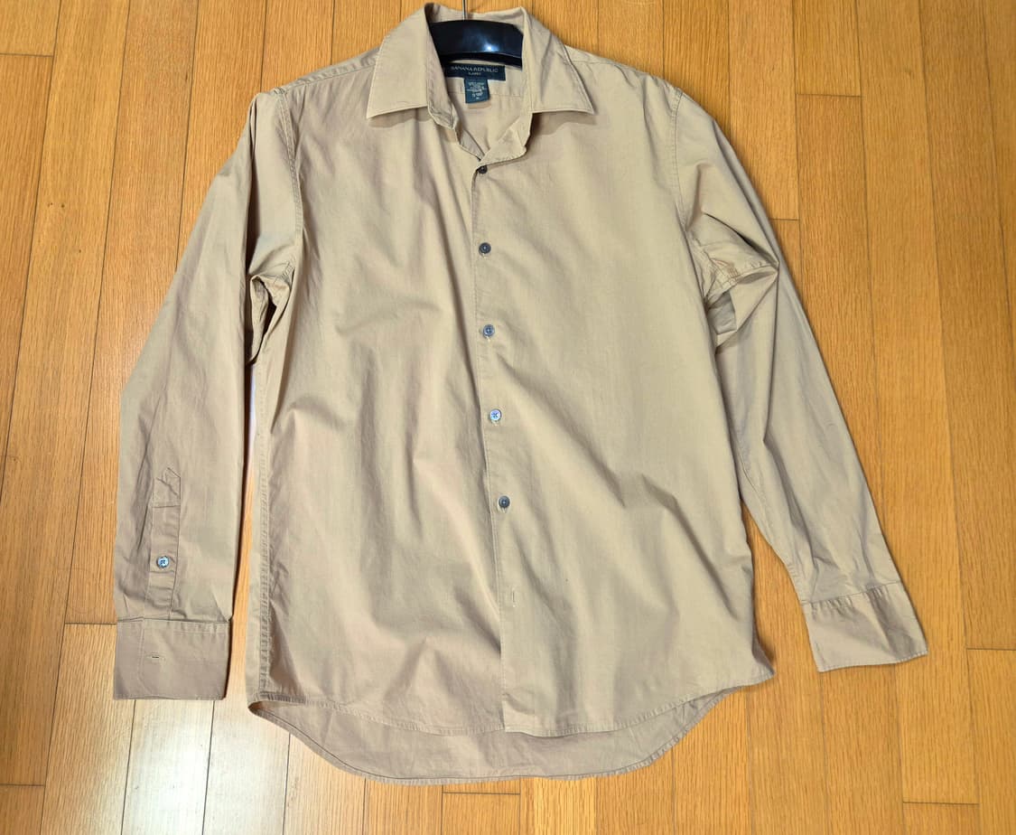 바나나 리퍼블릭 베이지 코튼 셔츠 상품이미지2