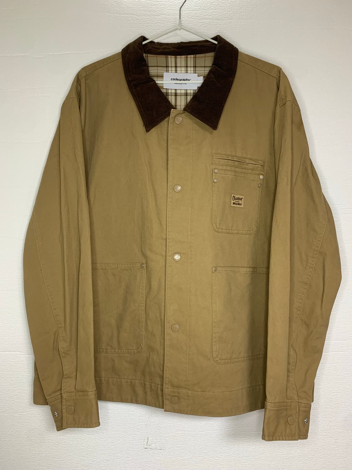 codegraphy 코듀로이  디트로이트 스타일 카라 자켓 상품이미지1