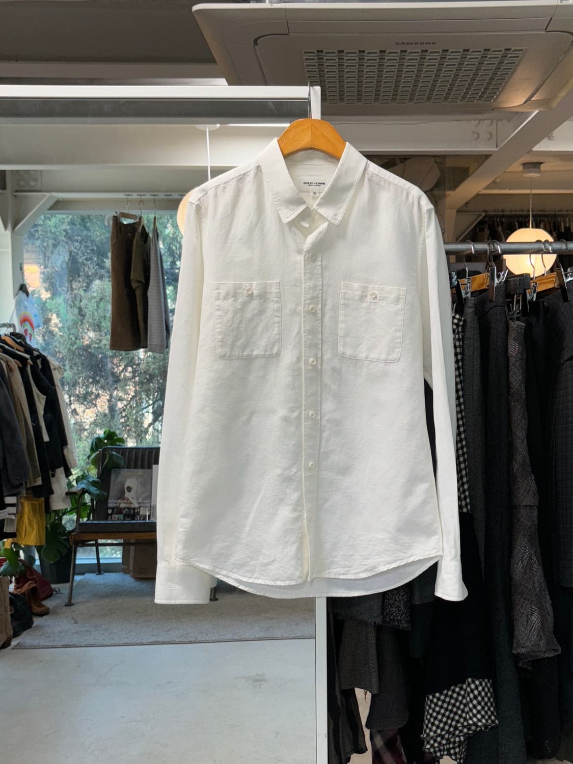 솔리드 옴므 린넨 셔츠 상품이미지1