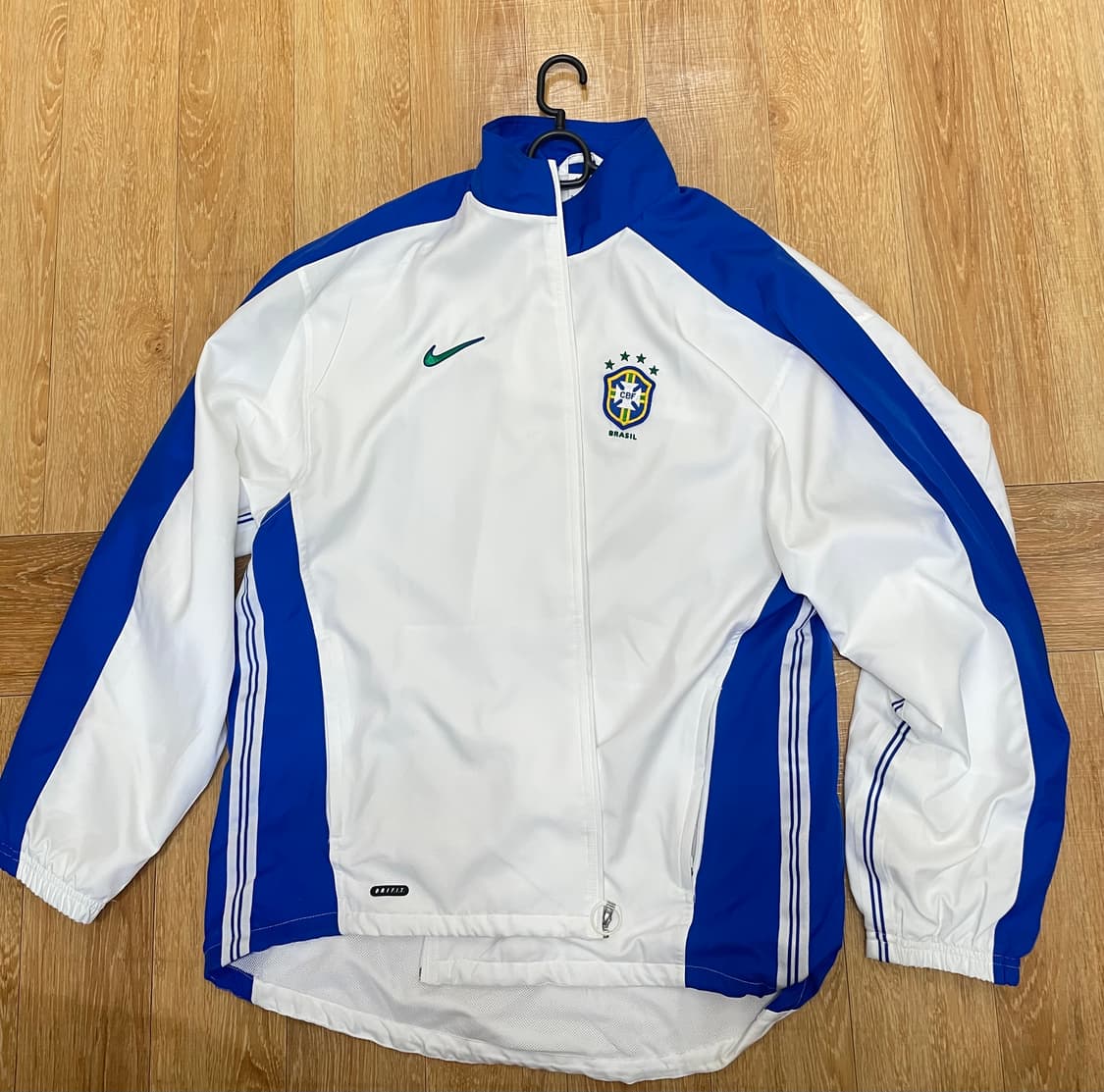 나이키 브라질 1998 리이슈 사커 레플리카 트랙 자켓 화이트 (FZ66 상품이미지3