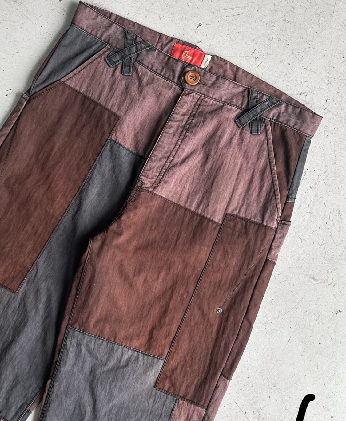 Tsan 크레이지 패치워크 코튼 팬츠 상품이미지4