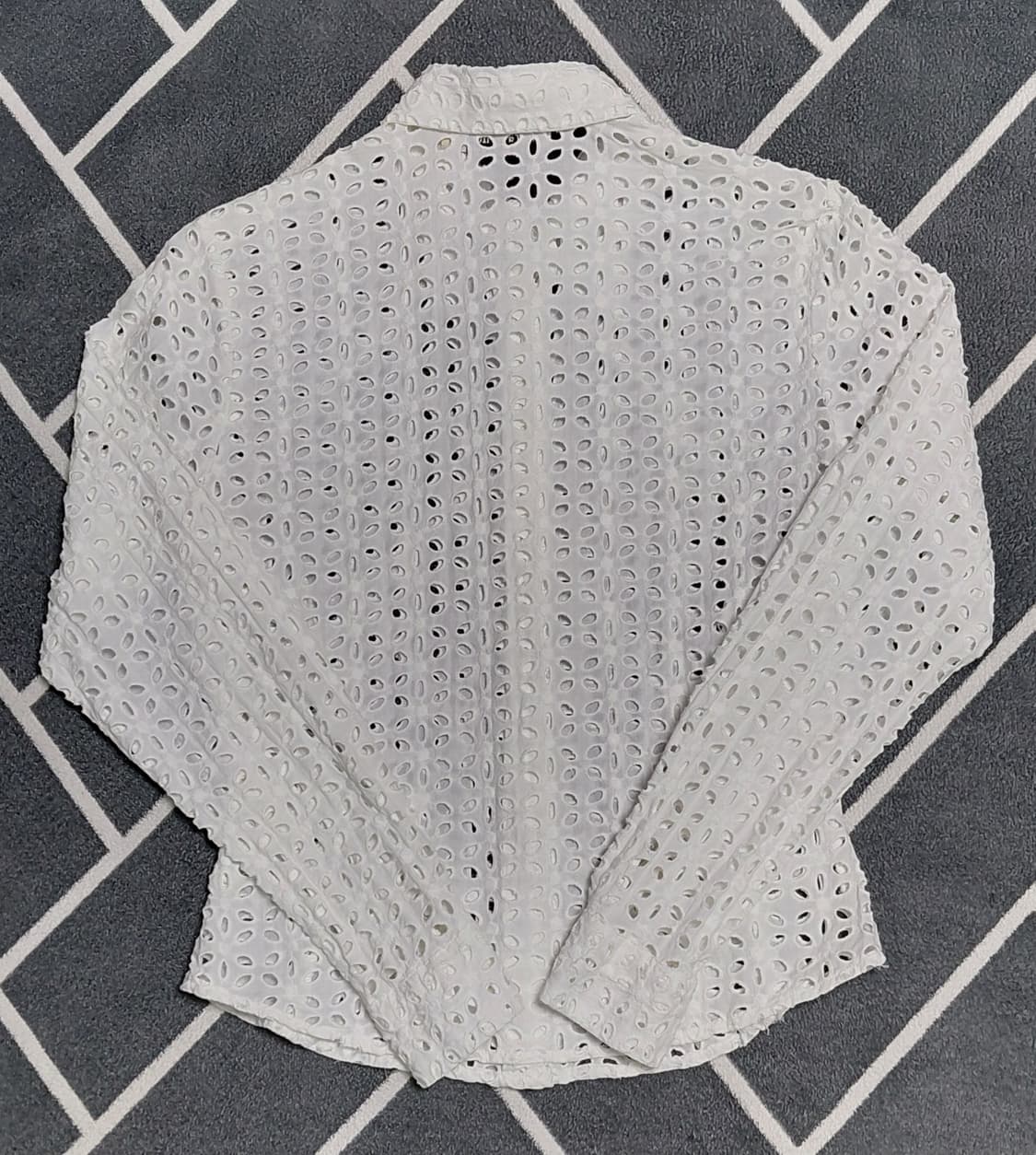 NARA CAMICIE  이태리 메이드 아일렛 펀칭 블라우스 (사이즈 1 상품이미지9