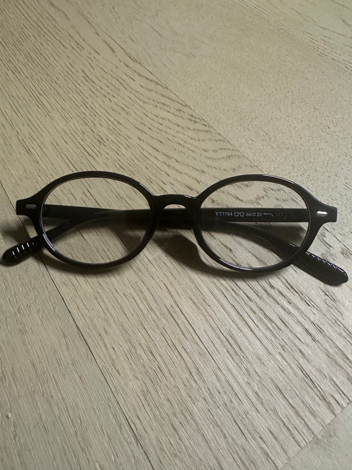 미우스타일 라운드 안경(블랙) 상품이미지2