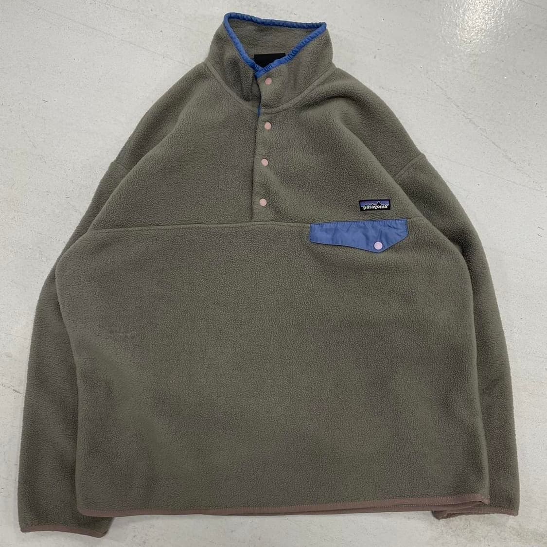 13FW 파타고니아 클래식 신칠라 스냅-티 플리스 풀오버 올리브 상품이미지1
