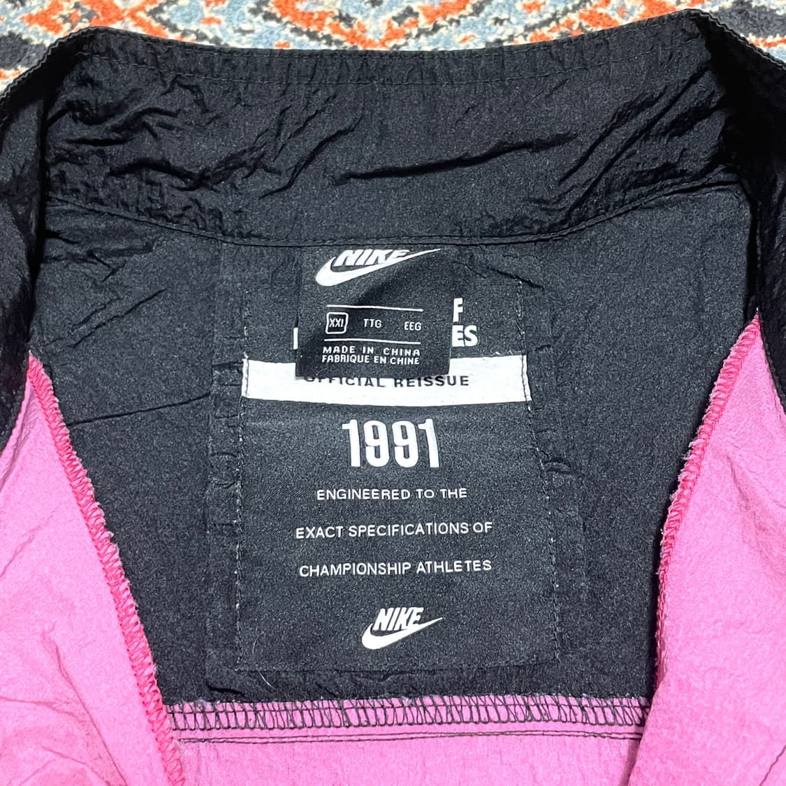 나이키 1991 아카이브 핑크 웜업 자켓 남성XXL 상품이미지5