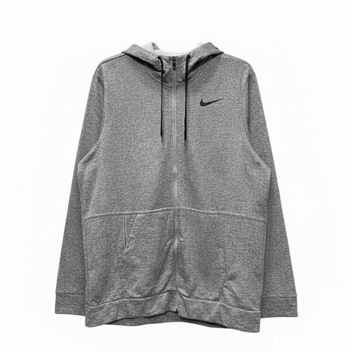 나이키 후드집업 기모안감 스우시 로고 디테일 그레이 상품이미지1