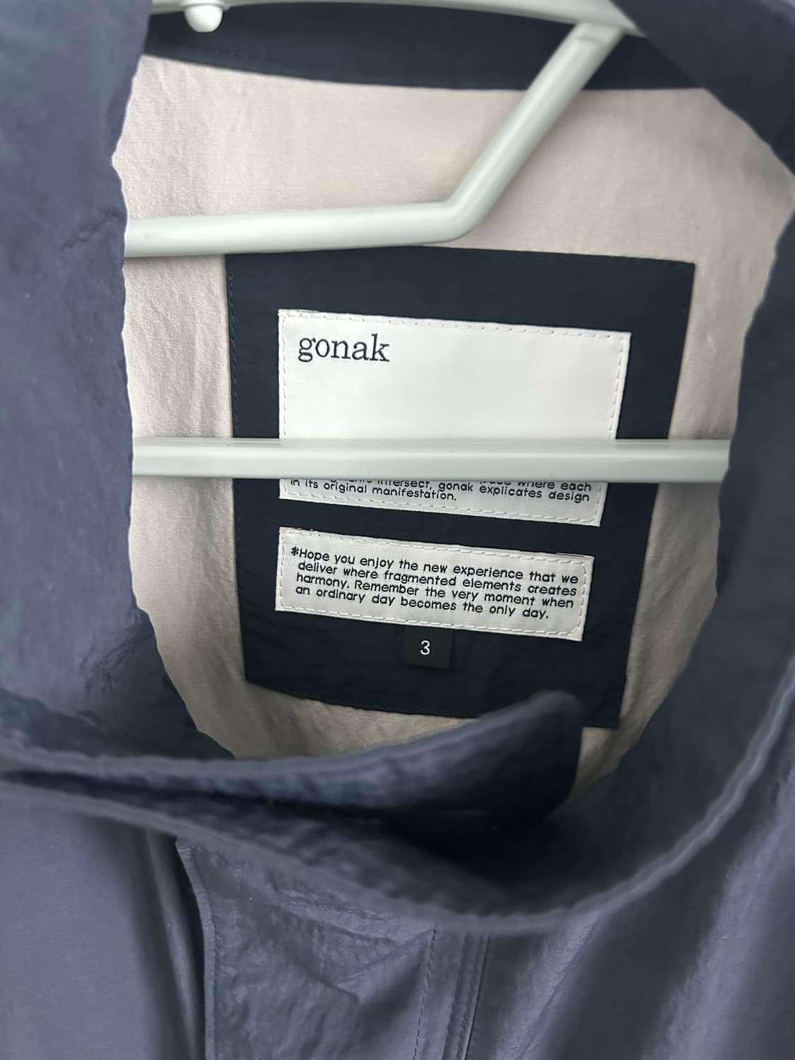 고낙 모즈자켓 네이비 3사이즈 상품이미지4