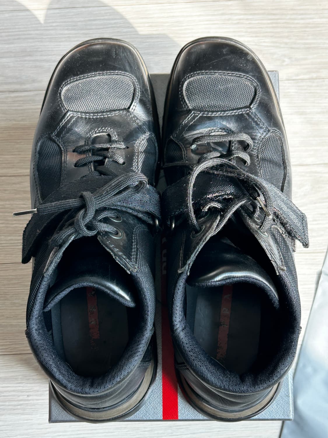 프라다 스포츠 00s 레더 컴뱃부츠 상품이미지4