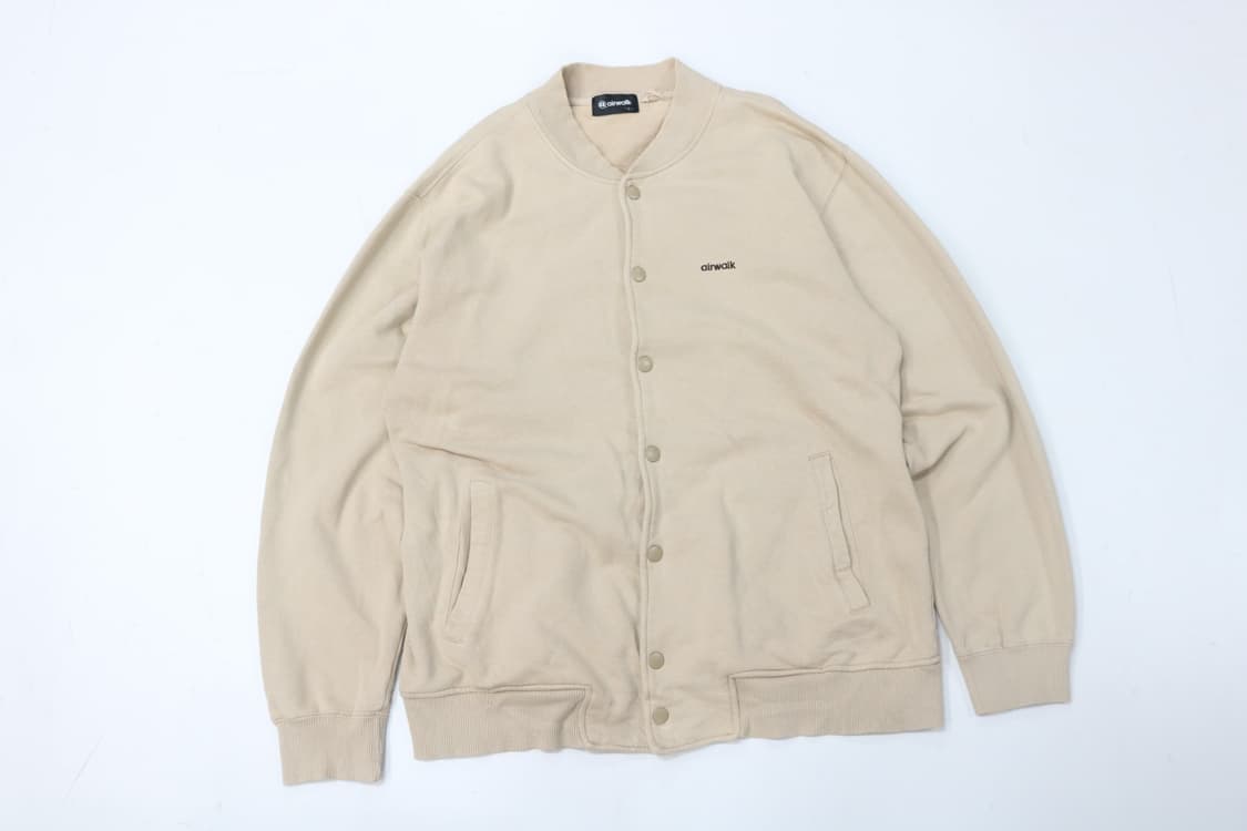 에어워크(airwalk) 빈티지 미니 로고 베이지 스웨트 가디건 (L) 상품이미지2