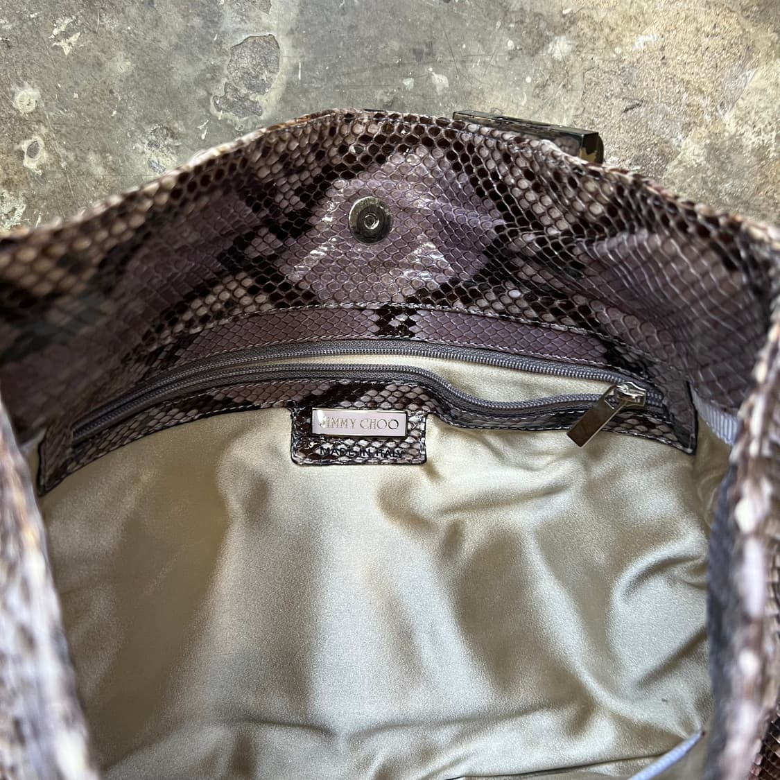 지미추 파이톤 클러치백 가방 상품이미지6