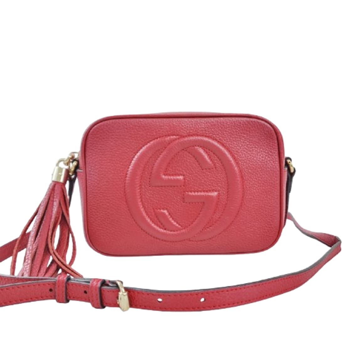 정품 구찌 소호 디스코백 레드 스몰 상품이미지2