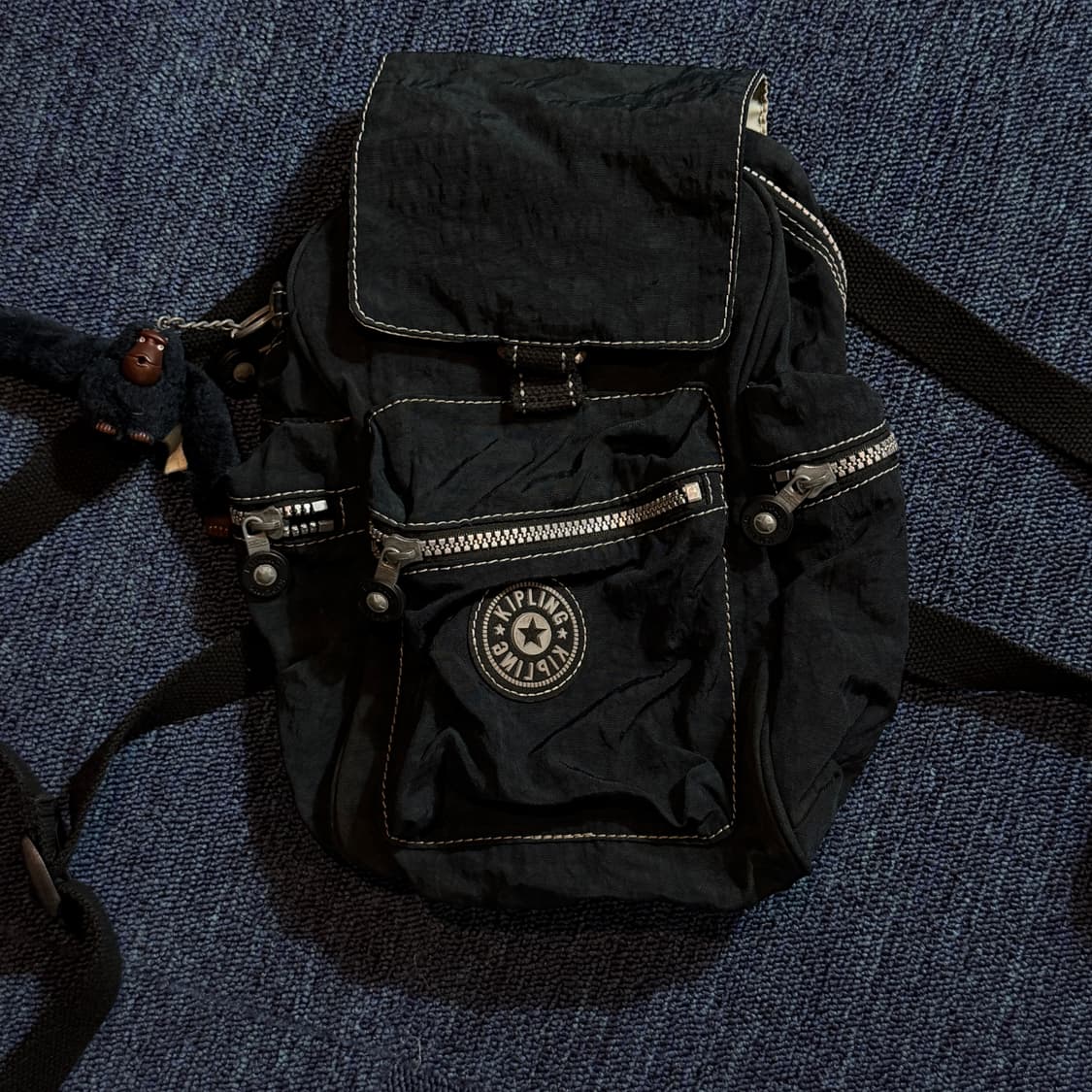 키플링 블랙 미니 백팩 상품이미지2