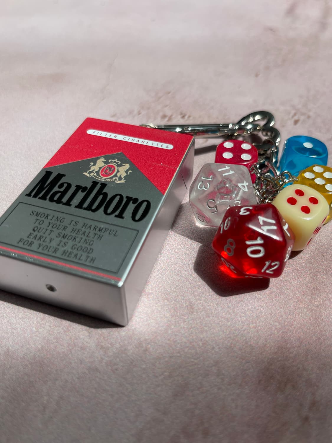 말보로레드 키링 셋 Marlboro Case & Dice Keyring 상품이미지3