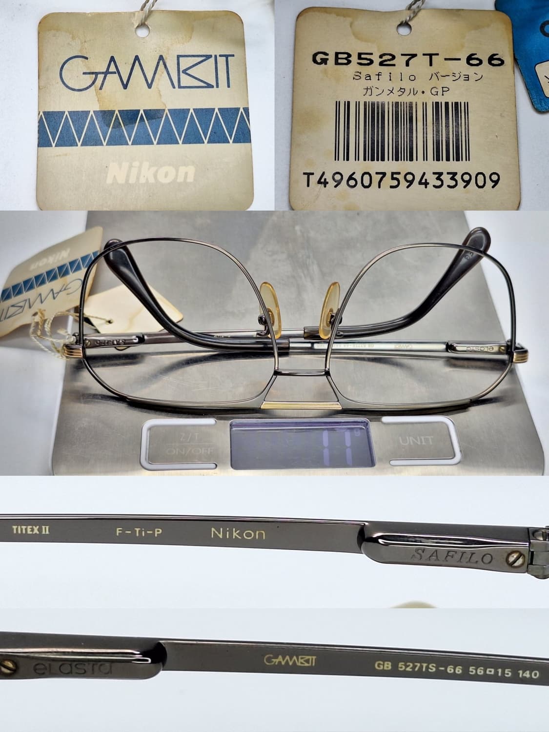 니콘 X SAFILO Gambit GB527TS-66 안경테 투브릿지 상품이미지9