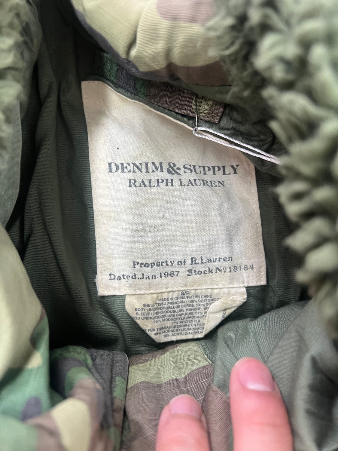 폴로 랄프로렌 데님앤서플라이 n2b 카모 파카 상품이미지4