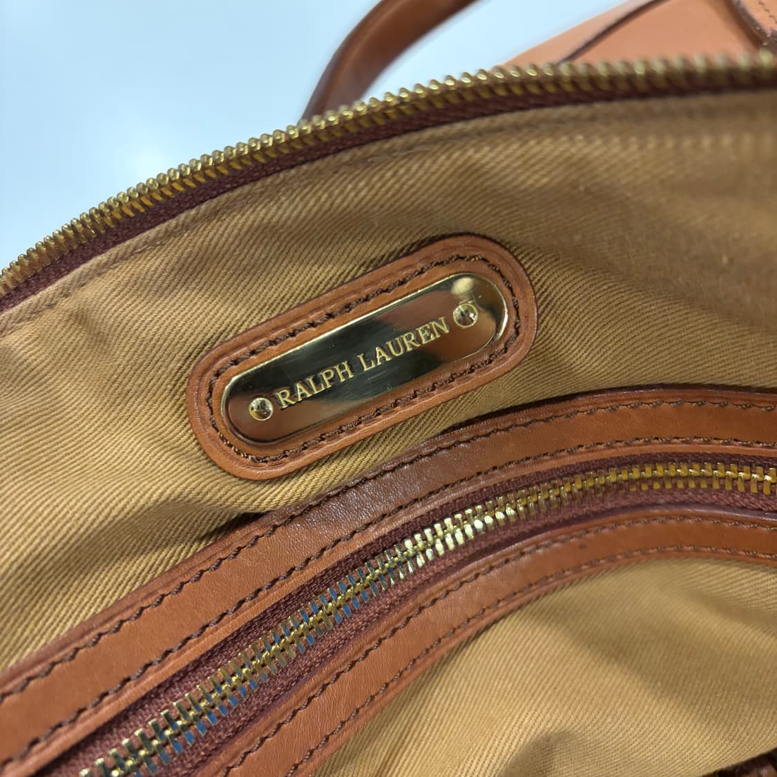 폴로랄프로렌 브라운 레더 숄더 토트백 가방 상품이미지8