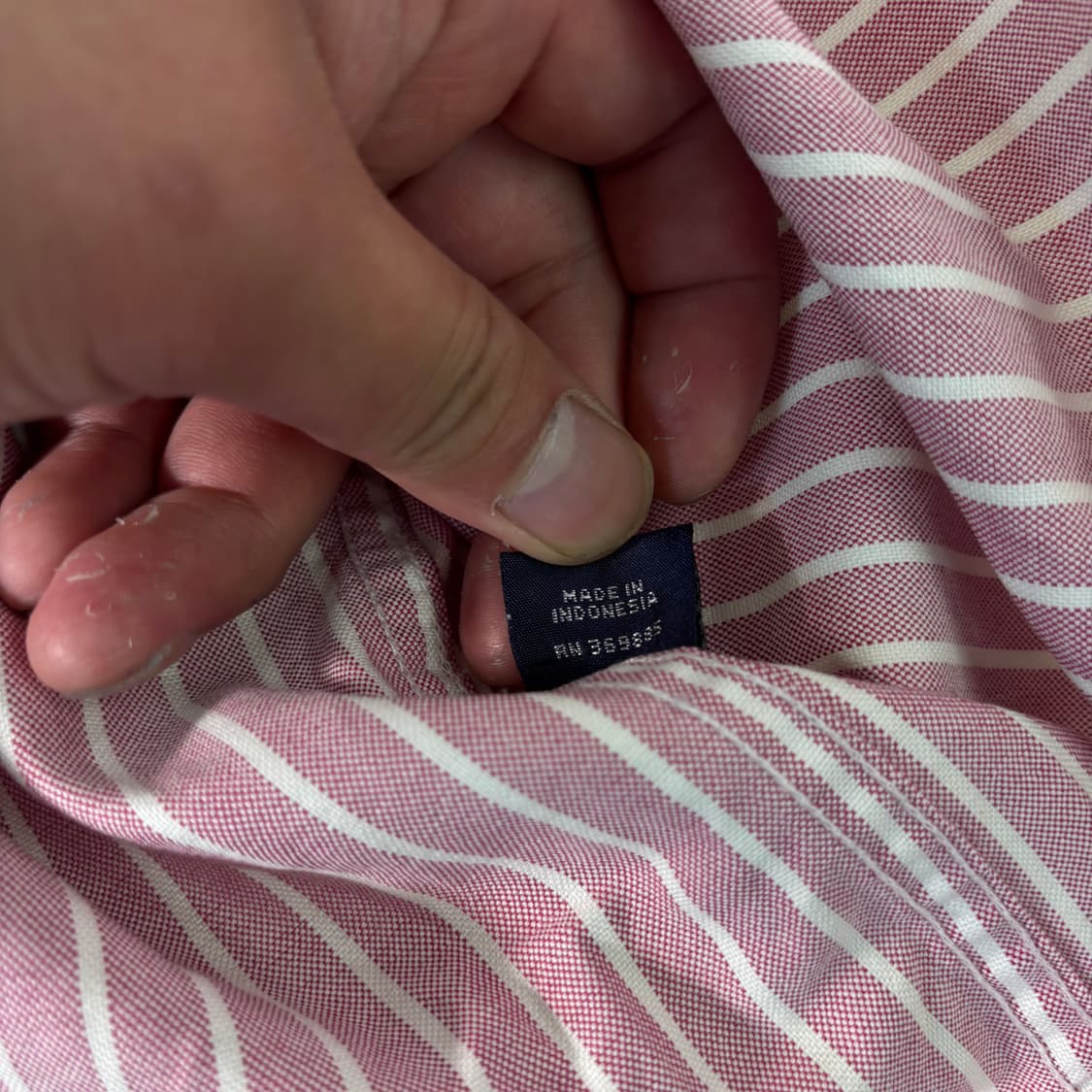 100 폴로랄프로렌 핑크 스트라이프 코튼 셔츠 상품이미지6