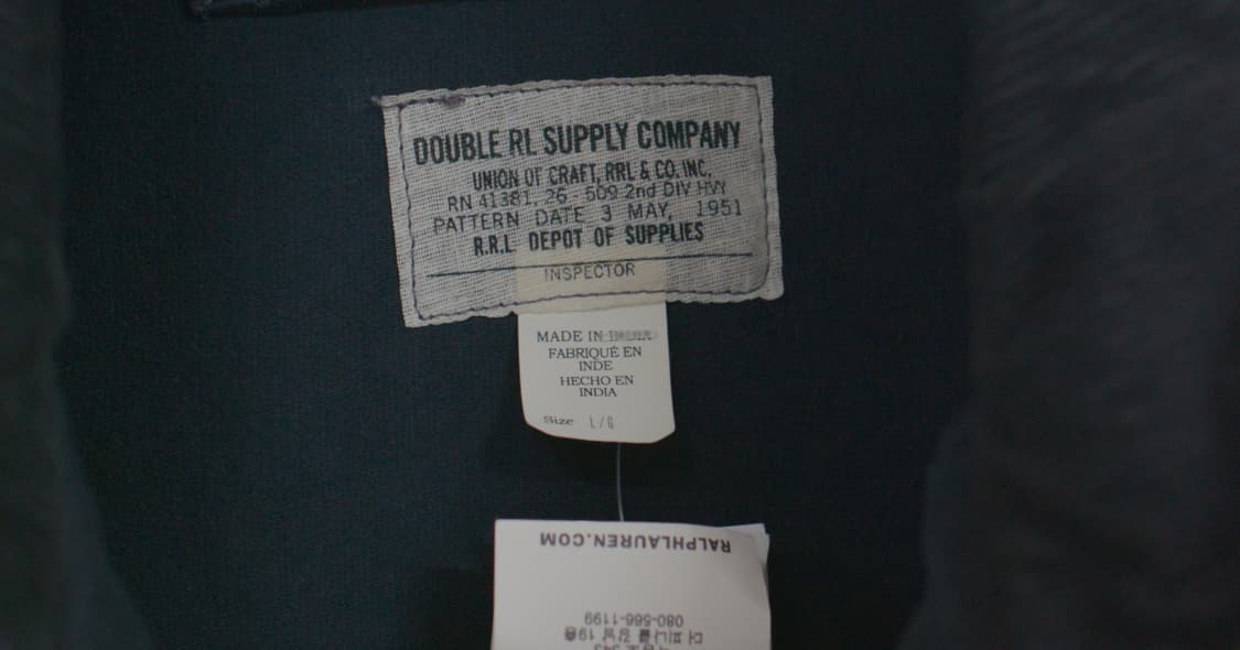 rrl 덱자켓 네이비 L 상품이미지3