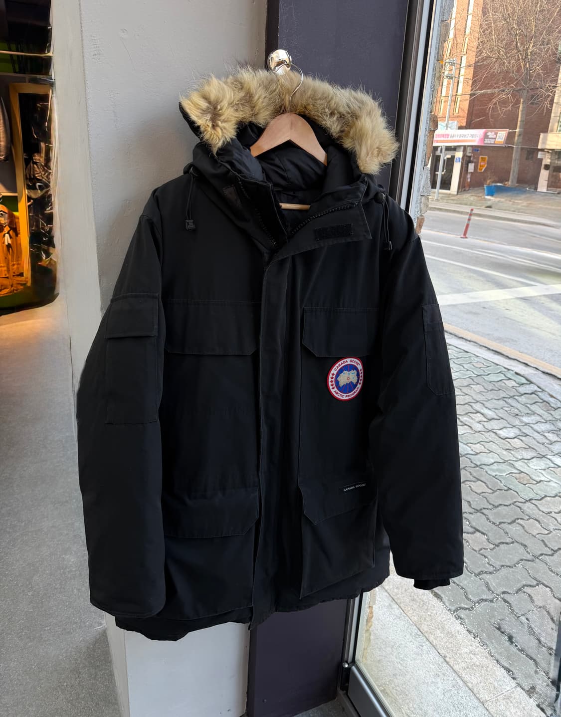 105~110/ 캐나다구스 익스페디션 퍼 패딩 파카 상품이미지4