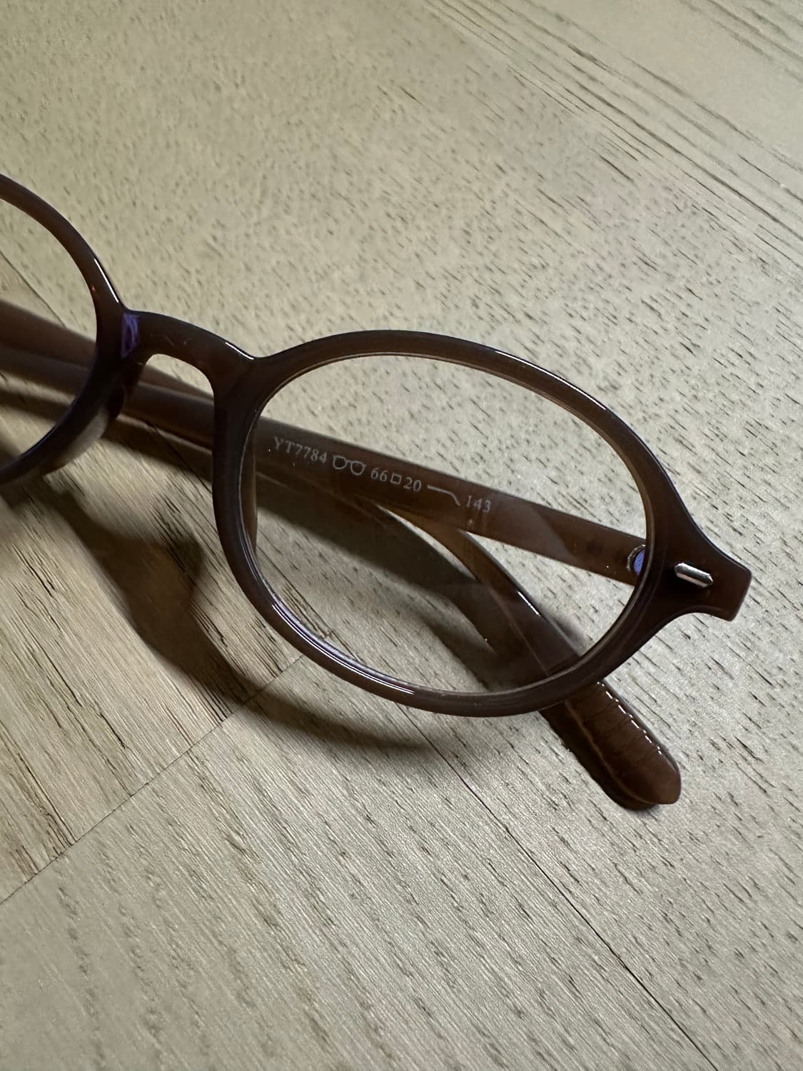 미우스타일 라운드 안경(브라운) 상품이미지1