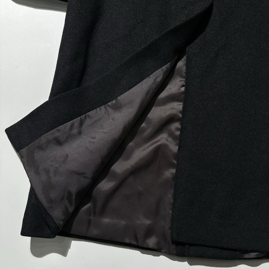 알렉산더 맥퀸 울 캐시미어 싱글 발마칸 롱코트 상품이미지7